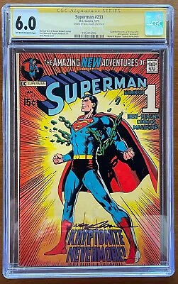 Buy Superman #233 CGC 6.0 DC SS Signature Series Neal Adams SIGNED Key Issue 1971 • 281.50£