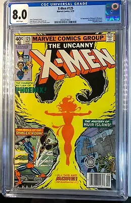 Buy X-Men # 125 CGC 8.0 White (Marvel 1979) First Appearance Of Proteus Newsstand • 64.05£