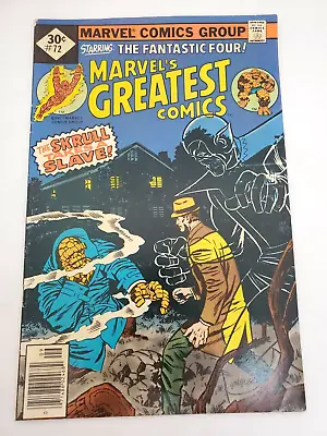 Buy Marvel’s Greatest Comics #72 F/VF 7.0 Fantastic Four 1977 Bronze Age Comic • 4.94£