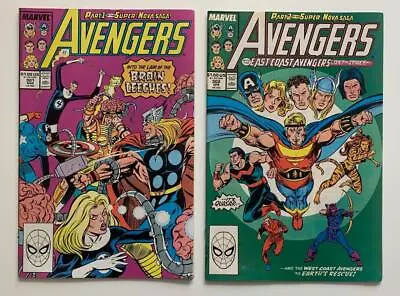 Buy Avengers #301 & #302 (Marvel 1989) FN/VF Condition Issues. • 14.50£