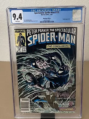 Buy Spectacular Spider-Man #132 - CGC 9.4 NEWSSTAND - Marvel 1987 Kraven's Last Hunt • 70.96£