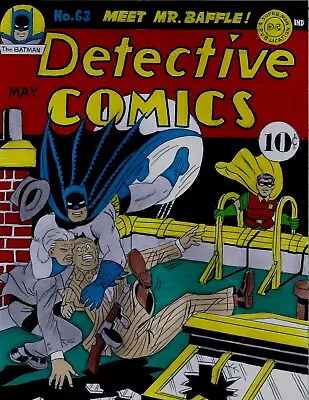 Buy Detective Comics # 63 Cover Recreation 1942 Batman Original Comic Color Art • 237.17£