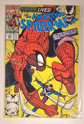Buy Amazing Spiderman Issue #345 1st Full Cletus Kassidy(Carnage) Marvel Comics 1991 • 9.99£