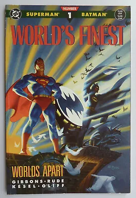 Buy World's Finest #1 Worlds Apart Superman Batman Book 1 Of 3 DC Comics 1990 VF 8.0 • 5.25£