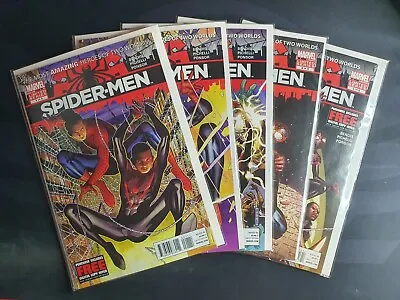 Buy Spider-Men #1 - 5 - Bendis Pichelli Limited Series Comics NM Spiderverse • 60£