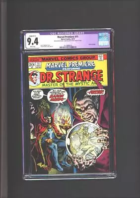 Buy Marvel Premiere #11 CGC 9.4 Restored Grade Doctor Strange. 1973 • 47.43£
