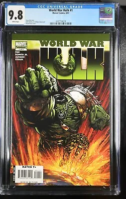 Buy World War Hulk 1 CGC Graded 9.8 NM/MT Marvel Comics 2007 • 64.87£