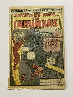 Buy Fantastic Four #45. Dec 1965. Marvel. Pr (coverless). 1st App Of Inhumans! • 50£