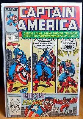 Buy Captain America #355 **battle Star Meets The Falcon** Vfn 1989 Marvel Comic  • 3.95£