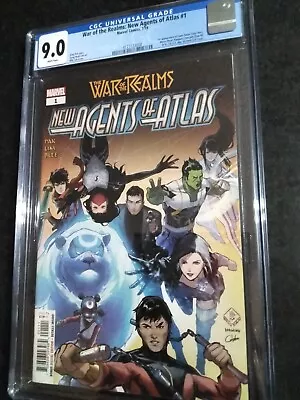 Buy War Of The Realms New Agents Of Atlas 1 CGC 9.0 Marvel Comic Graded Key Issue... • 39.99£