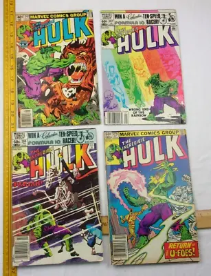 Buy The Incredible HULK #247 267 268 276 Comic Book Lot VG-F 1980s • 11.79£