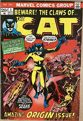 Buy THE CAT #1 Nov 1972 Origin And First Appearance - Key 🔑 HIGHLY COLLECTIBLE • 79.99£