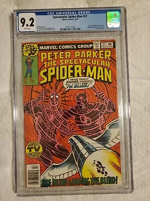 Buy Peter Parker, Spectacular Spider-Man 27 CGC 9.2 1st Frank Miller Daredevil Art! • 91.62£