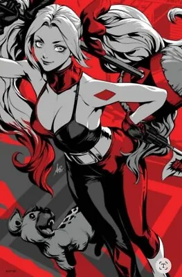 Buy Harley Quinn Black & White & Redder #1 DC COMICS Artgerm Lau Foil Variant F -NEW • 14.99£