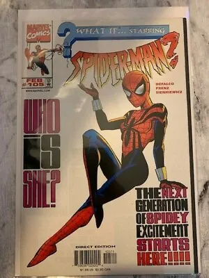 Buy What If? 105 Spider-man 1st App Spidergirl May Parker Marvel 1998 VF+ Key Rare • 129.99£