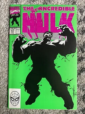 Buy Incredible Hulk #377 VF/NM- 1991 First Professor Hulk • 11.85£