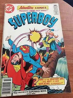 Buy Adventure Comics #453 Oct 1977 (FN+) Starring Superboy Bronze Age • 2£