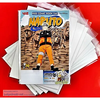 Buy Comic Bags And Boards Size17 For Modern Comics Eg Viz Naruto Manga Comics X 25 . • 19.99£