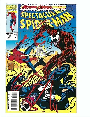 Buy Spectacular Spider-Man 202, NM 9.4, 1993, Max Carnage 9 Of 14, Sal Buscema • 9.80£