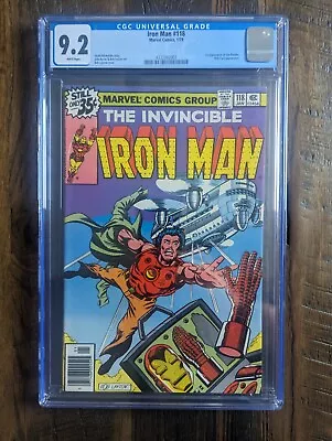Buy Iron Man #118, CGC 9.2, 1st App Jim Rhodes, White Pages  • 110.33£