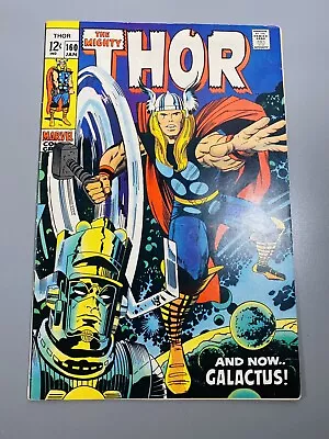 Buy Thor #160 Galactus Appearance! Jack Kirby Stan Lee! Marvel 1969 1st Print SHARP • 75.11£