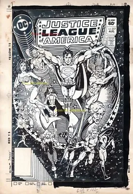 Buy George Perez Justice League Of America 217  Origininal Production Artwork • 2,567.24£