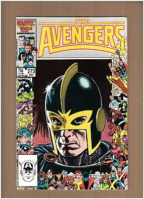 Buy Avengers #273 Marvel Comics 1986 25th Anniversary Frame Black Knight NM- 9.2 • 5.19£