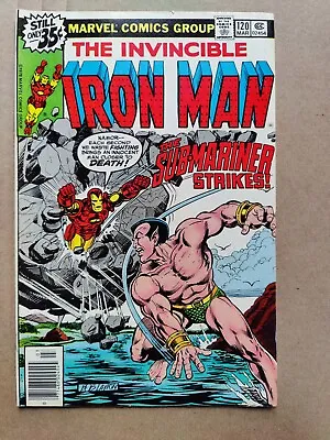 Buy Iron Man 120 FN/VF 1st Justin Hammer Sub-Mariner Marvel 1979 • 12.81£