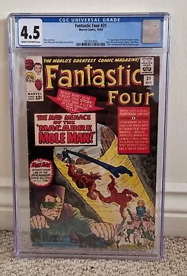 Buy Marvel Comics: Fantastic Four 31 CGC Graded 4.5 (1964) • 75£