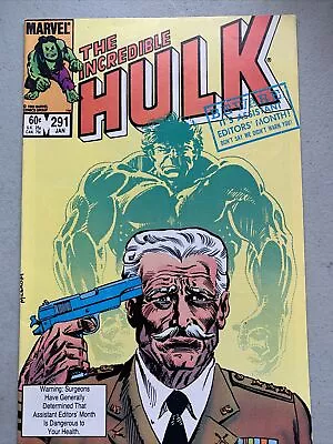 Buy Incredible Hulk #291 January 1984 Marvel (B) • 7.11£