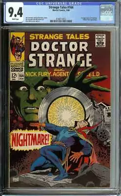Buy Strange Tales #164 Cgc 9.4 White Pages // 1st Appearance Of Yandroth Marvel 1968 • 505.55£