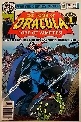 Buy Bronze Age Marvel Comic Tomb Of Dracula Key Issue 68 High Grade VF/NM • 10£