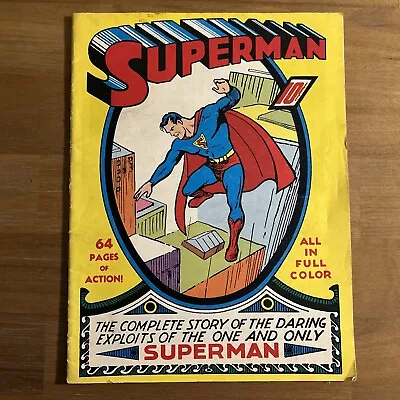 Buy Superman #1 1939 64 Pages Of Action The One And Only Superman 10C Large Format • 109.89£