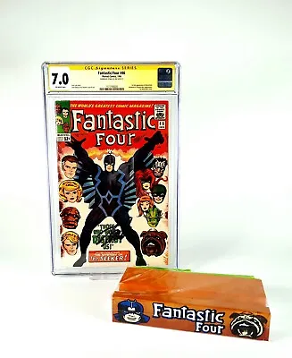 Buy Fantastic Four #46 CGC 7.0 Stan Lee Signed 1st Black Bolt + Stand • 849.99£