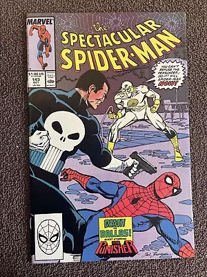 Buy The Spectacular SPIDER-MAN #143 (Marvel, 1988) Punisher ~ 1st Lobo Cartel • 11.82£