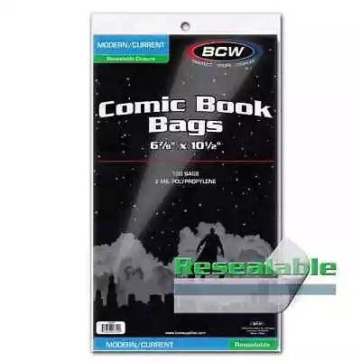 Buy BCW Current Comic Bags Resealable 1-CUR-R • 8.66£
