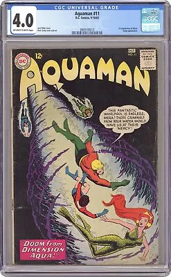 Buy Aquaman #11 CGC 4.0 1963 3859100013 1st App. Mera • 257.27£