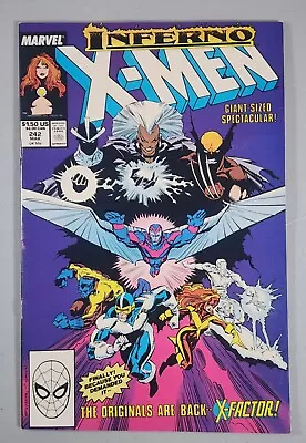 Buy Uncanny X-Men #242 VF Direct Marvel 1988 • 2.40£