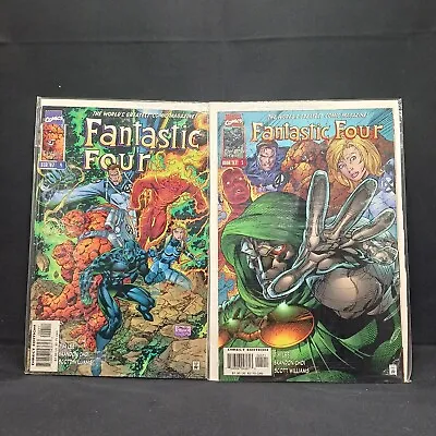 Buy Fantastic Four #4 & 5 Comic Book Lot Of 2 (feb 97-mar 97, Marvel) • 10.19£