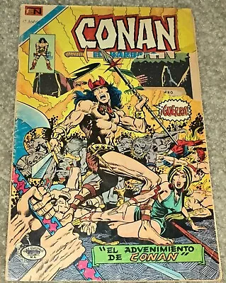 Buy Scarce HTF Conan 1 MX 1st App Editorial Novaro 1970 1980 Vintage Cameo King Kull • 119.40£