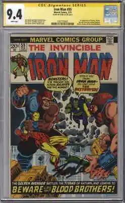Buy Iron Man #55 1st Appearance Of Thanos  Signed Stan Lee SS CGC 9.4 1507725003 • 4,000£