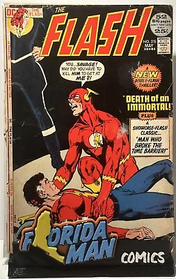 Buy Flash 215 Low Grade But Presents Okay, Neal Adams Cover Mostly Detached, 1972 • 3.12£