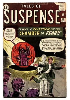 Buy TALES OF SUSPENSE #33 Comic Book-1962-MARVEL-Kirby Ditko Pre-hero • 60.56£