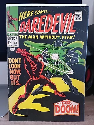 Buy Daredevil #37 Silver Age Comic. Dr Doom (Marvel 1968) • 50£