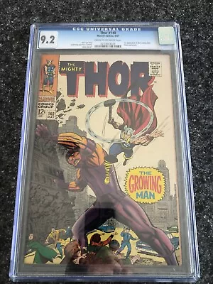 Buy Thor #140 CGC 9.2 - 1st Appearance Of The Growing Man - White Pages - May 1967 • 513.10£