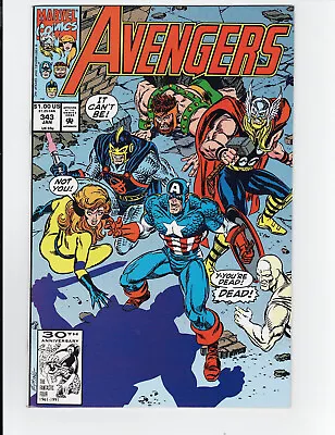 Buy Avengers #343 NM 9.4 And #343 VG 4.0 Newsstand White Pages 1st New Swordsman • 16.09£