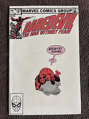 Buy DAREDEVIL #187 (Marvel, 1982) Frank Miller ~ 1st Stone, Shaft & Claw • 10.35£