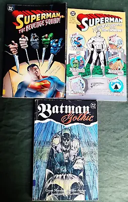 Buy DC Comics Batman Gothic, Superman 90s 1st Editions 3 X Vintage Comics • 8£