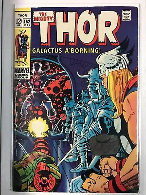Buy Thor#162-mid High Grade Marvel Silver Age Key-galactus Origin-kirby/lee Classic • 120.63£