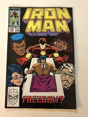 Buy Vintage Iron Man #248, Iron Man Comic Volume 1 #248, Published In 1989, Marvel • 10£